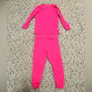 Little Sleepies 12-18 Months Magenta Two Piece Pajamas